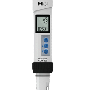 Medidor de pH/EC, TDS, temperatura HM Digital COM-300